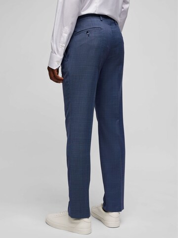 HECHTER PARIS Regular Pleated Pants in Blue