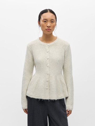 OBJECT Gebreid vest 'OBJSaggia' in Wit: voorkant