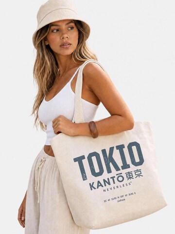 Neverless Strandtasche 'Tokio'‌‌‌‌‌‌‌‌‌‌ in Beige