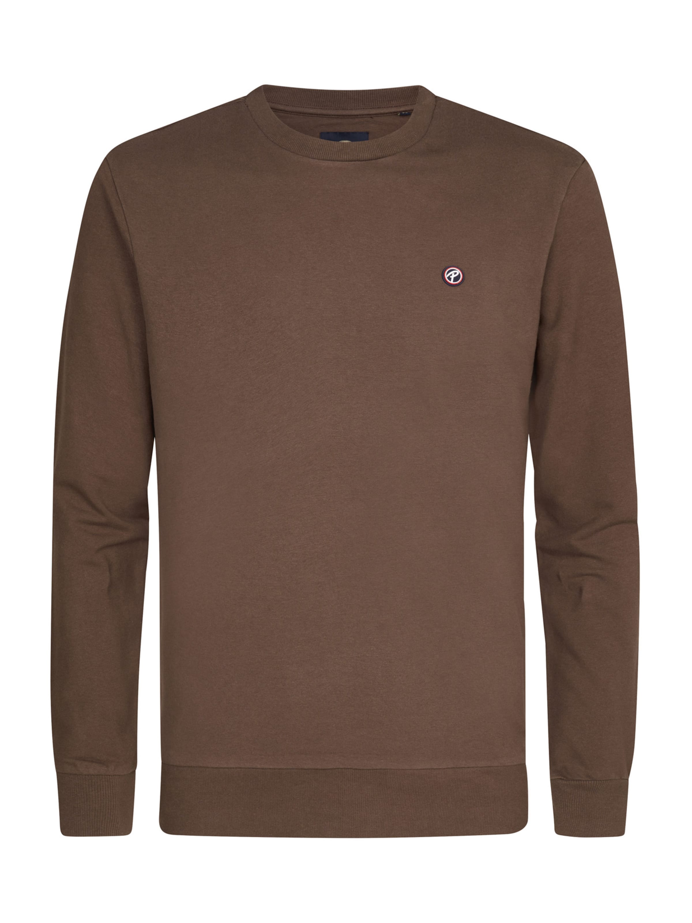 Bluză de molton de la Petrol Industries pe maro: față