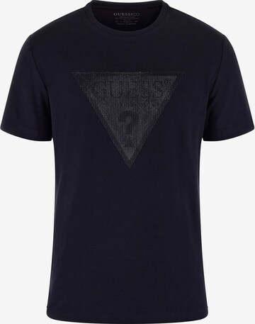 T-Shirt GUESS en bleu : devant