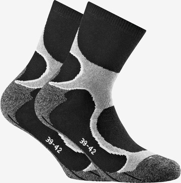 Calzino di Rohner Socks in grigio: frontale