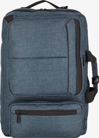 Dermata Backpack in Blue: front