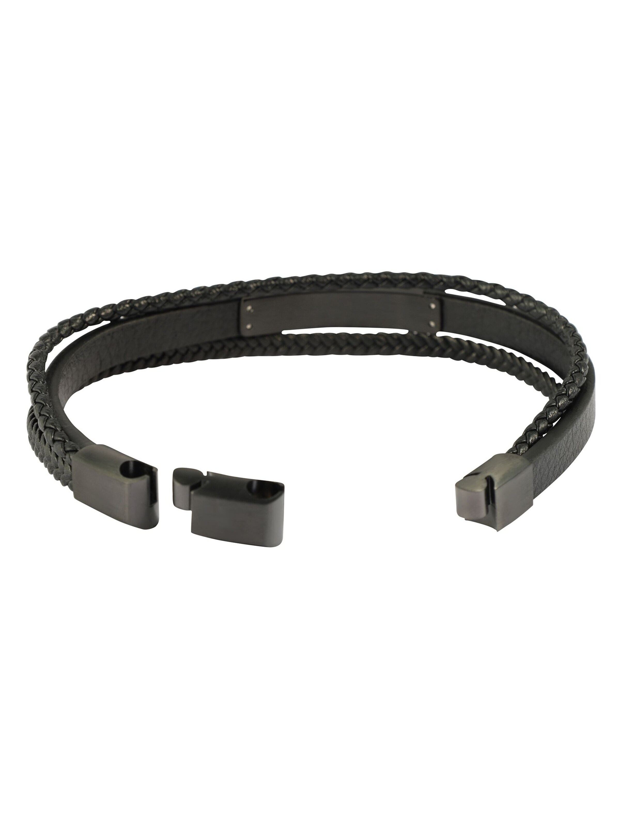 Akzent Armband 'Romeo, langlebig'‌‌‌ in Schwarz