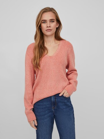 VILA Sweater 'Ril' in Pink: front
