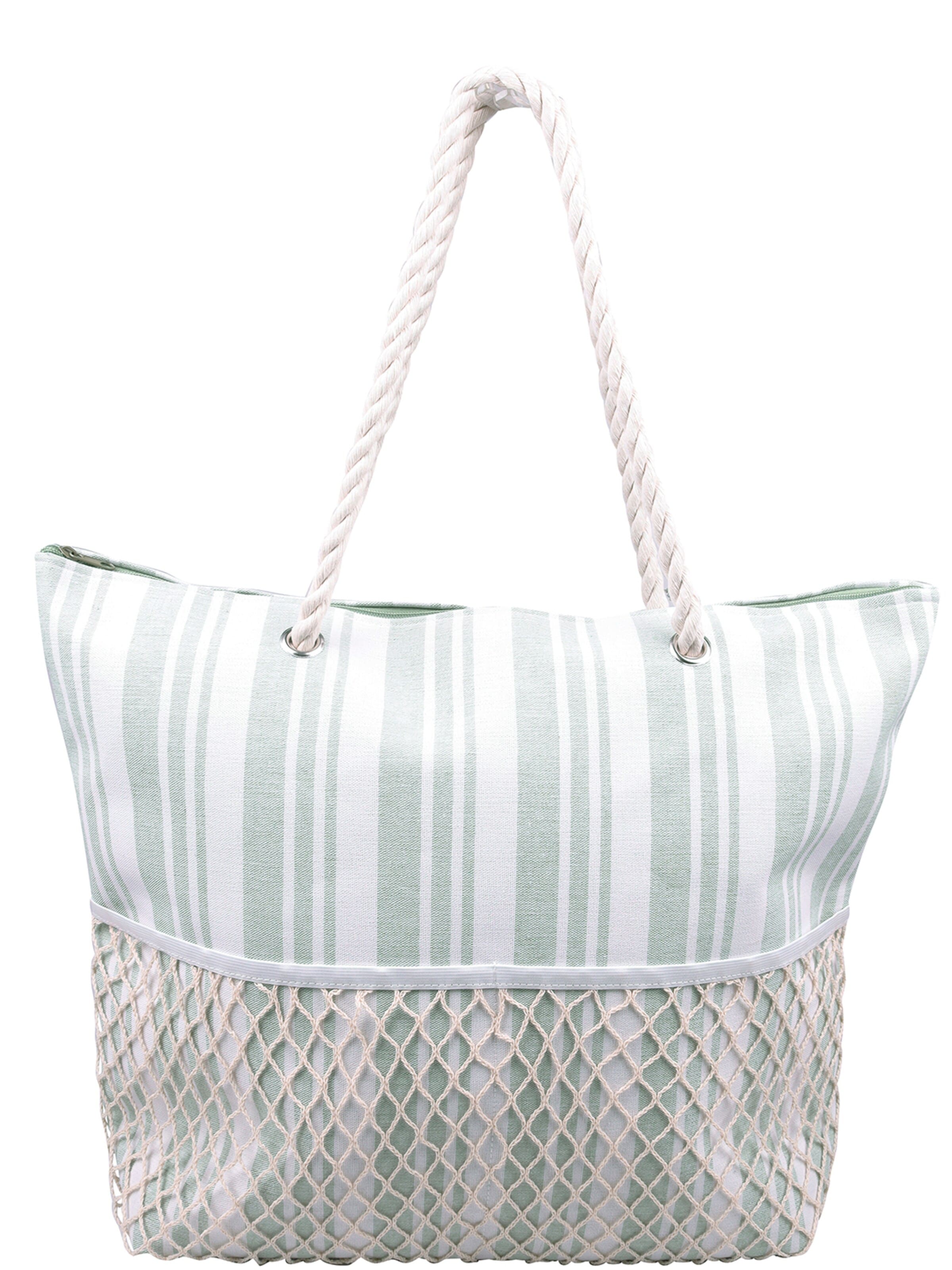 Capelli New York Beach Bag in Green: front