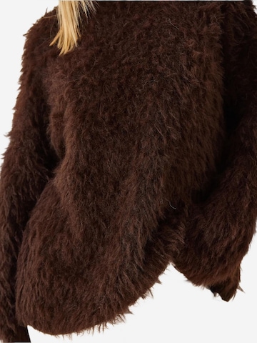 Bianco Lucci Oversized trui in Bruin