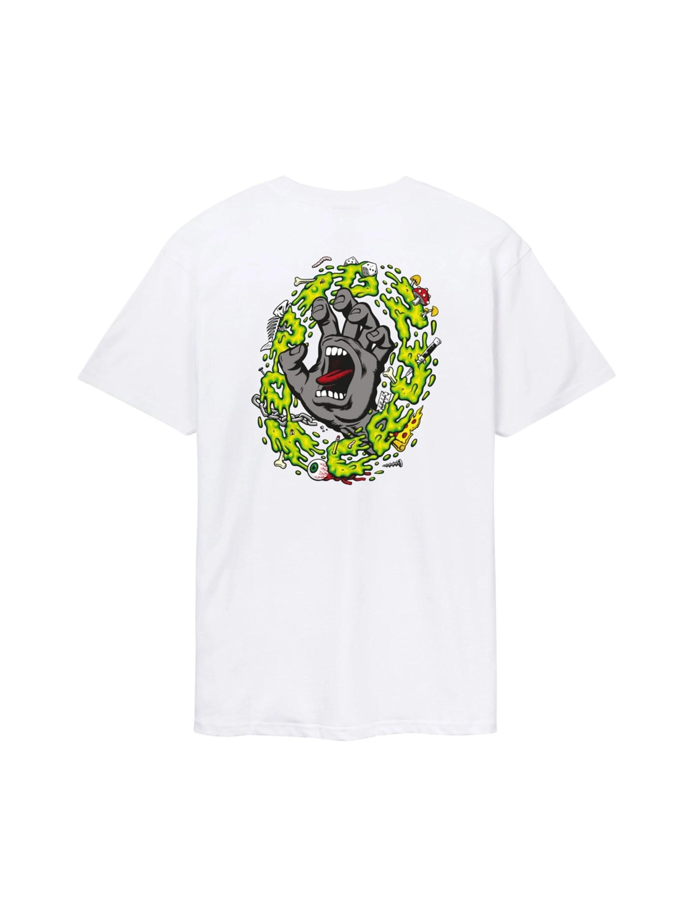 Santa Cruz - Camisa 'Camiseta santa cruz blanca slime scream tee' em branco