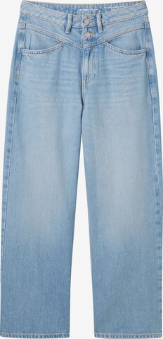 TOM TAILOR Wide leg Jeans in Blauw: voorkant