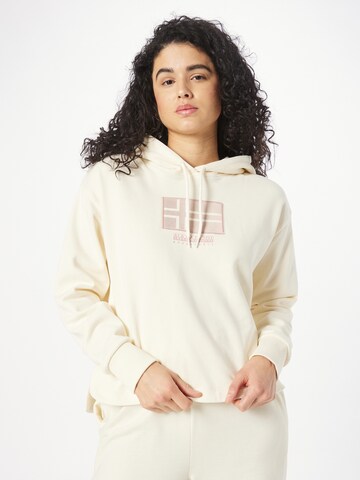 NAPAPIJRI Sweatshirt 'IBARRA' i hvid: forside