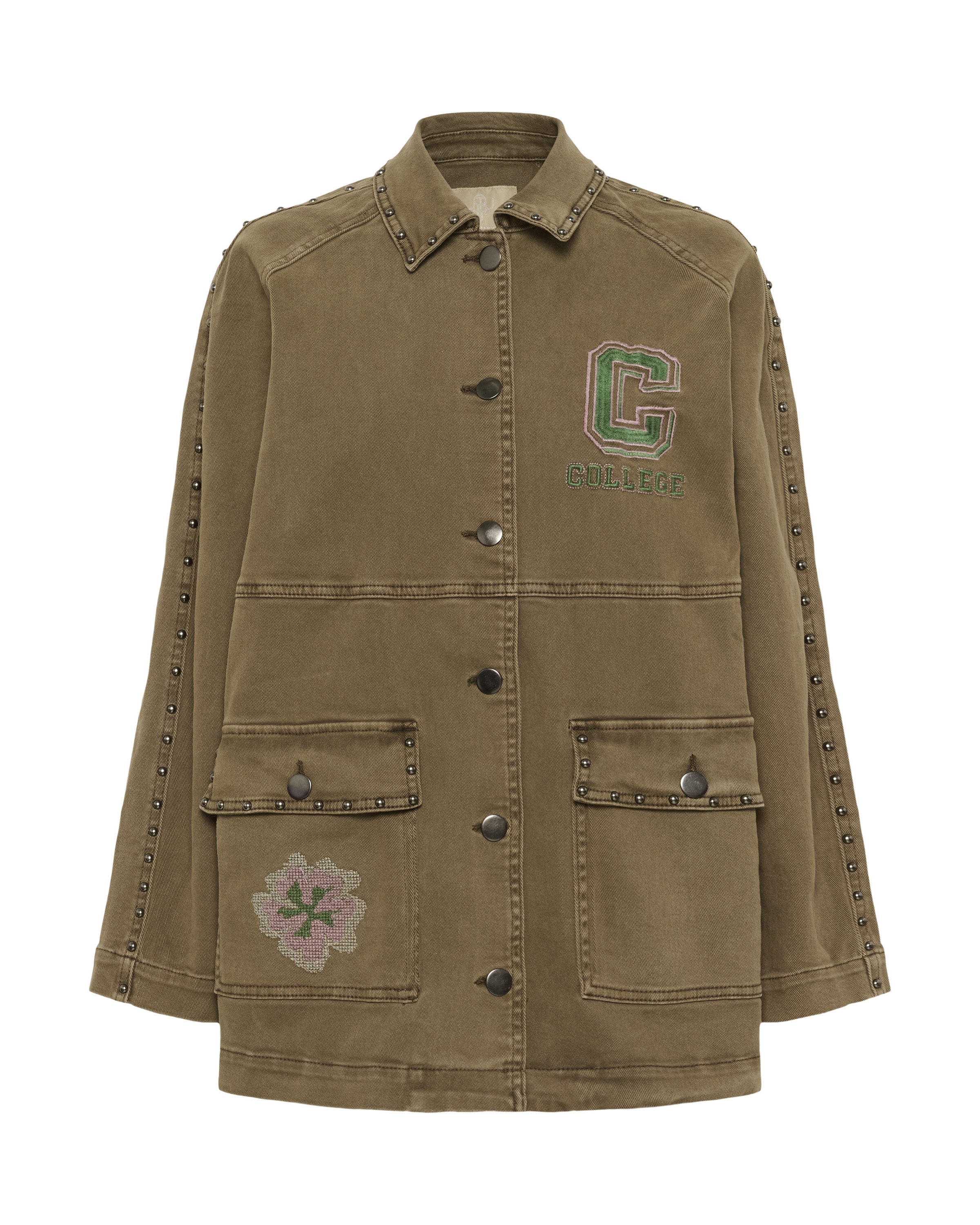 CULTURE Overgangsjakke 'CUsmarta Aliena' i khaki, Produktvisning