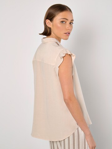 Chemisier Apricot en beige