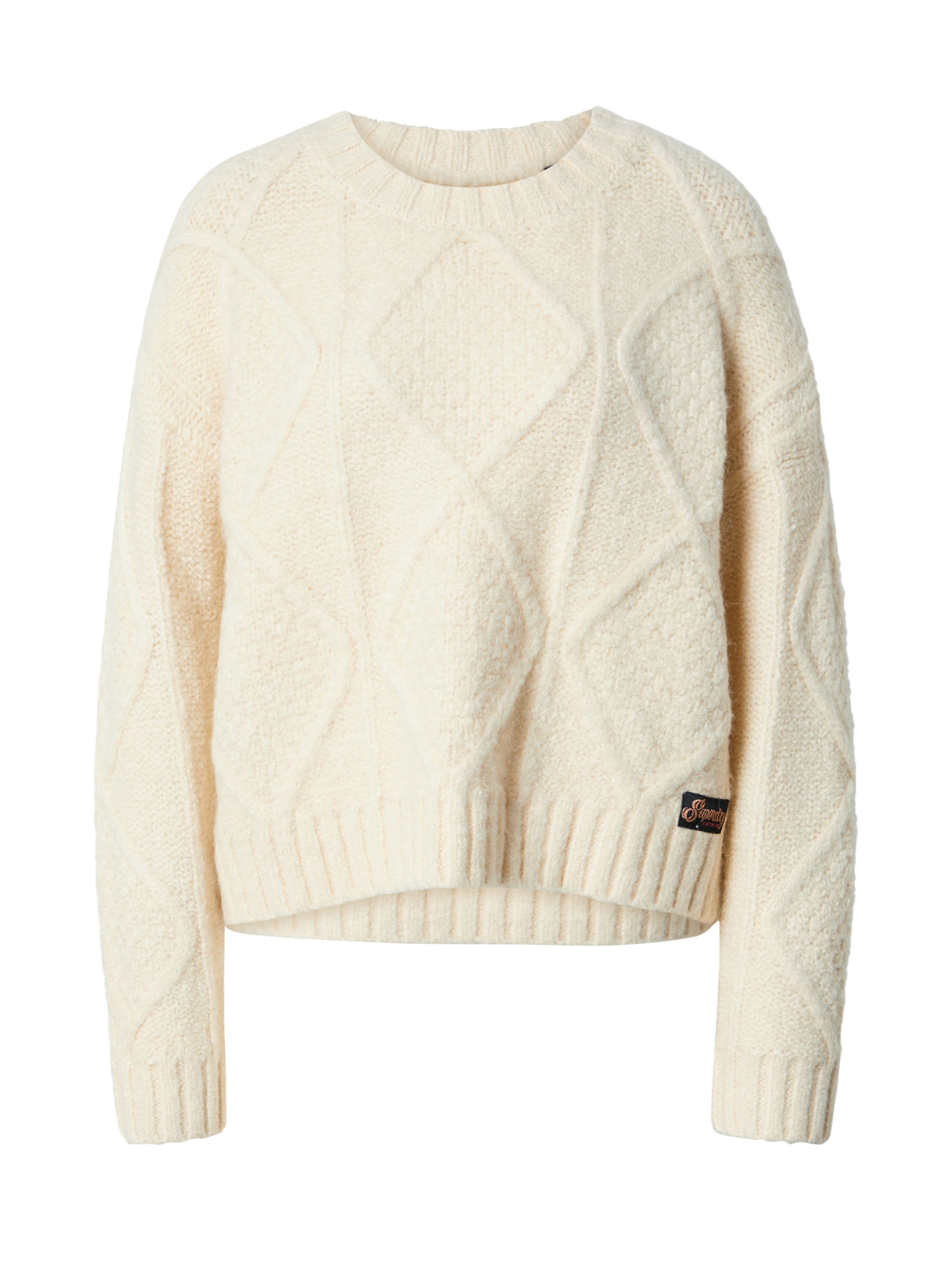 Pull-over Superdry en blanc : devant
