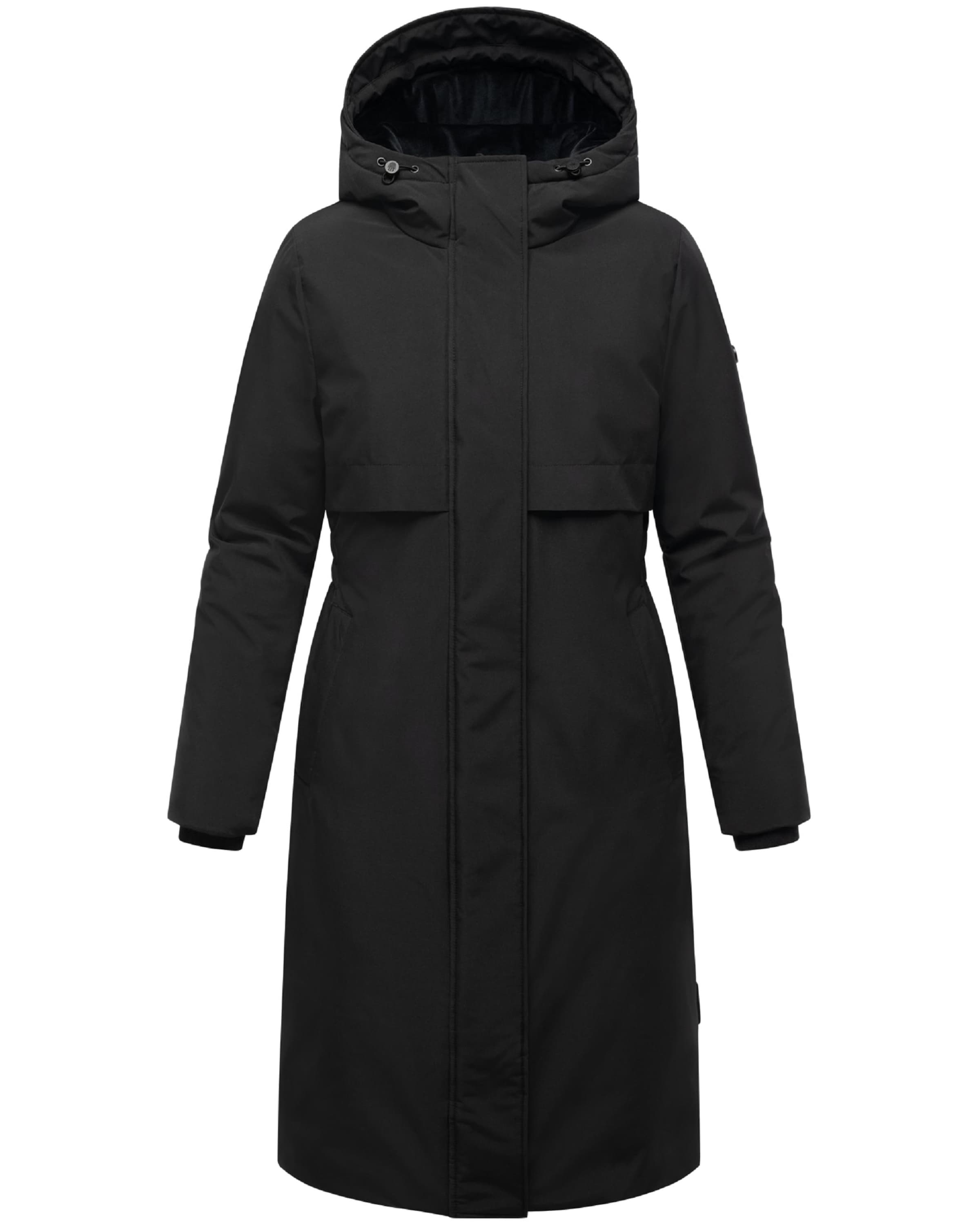 Manteau d’hiver 'Eismelodie 14' NAVAHOO en noir : devant