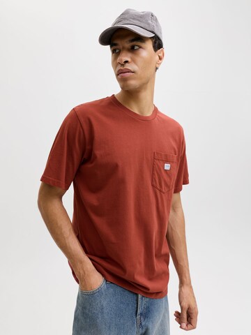 JACK & JONES T-Shirt 'JPRBlucaleb' in Braun