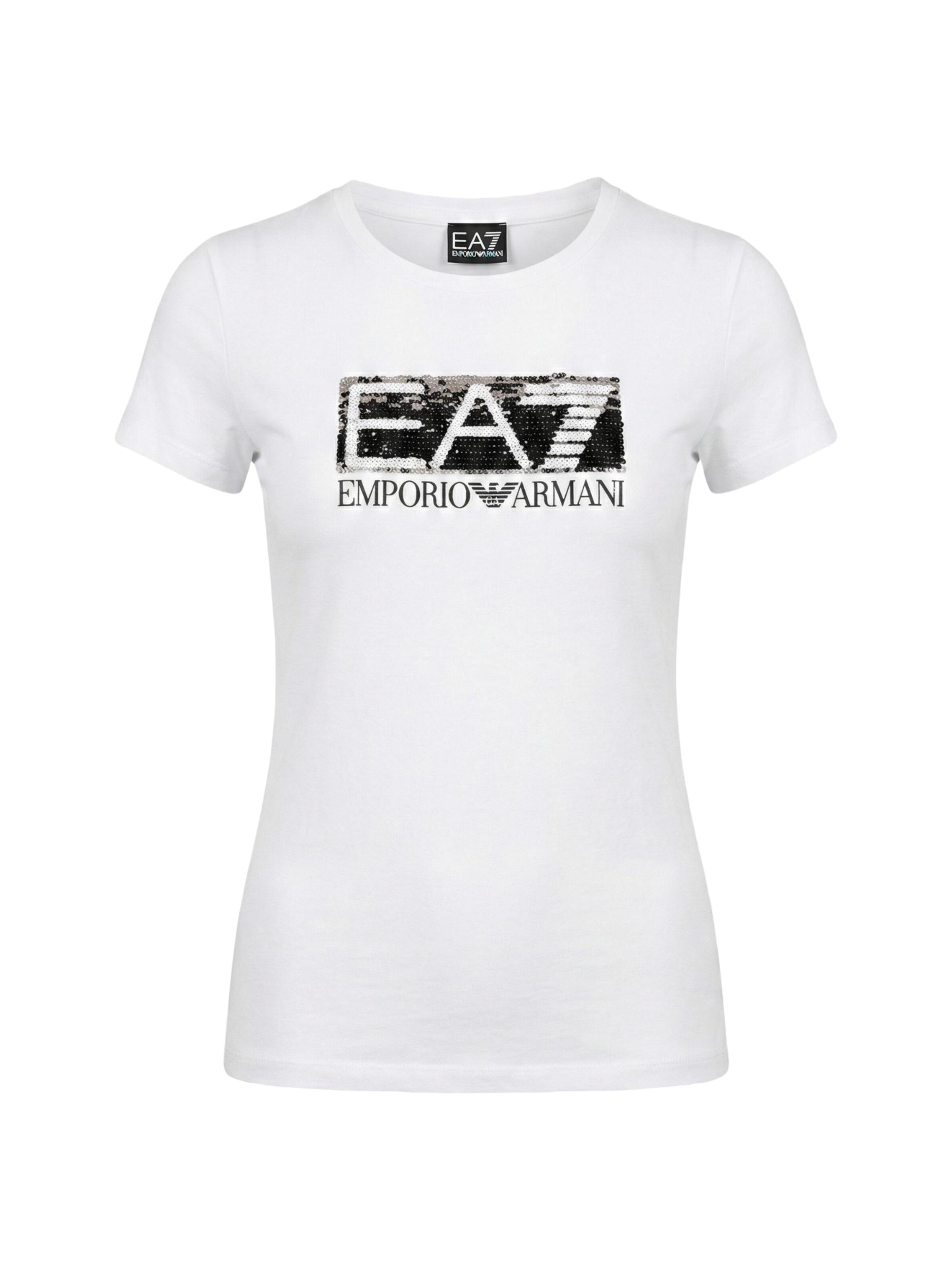 Top '7W001093 AF10373' di EA7 Emporio Armani in bianco