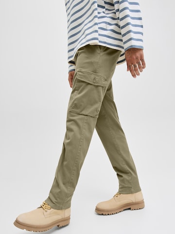 JACK & JONES Конический (Tapered) Брюки-карго 'JPSTACE ARTHUR' в Зеленый