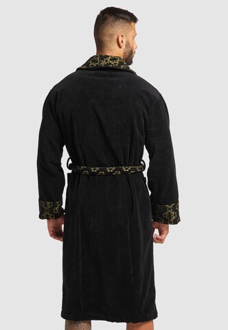 Carlo Colucci Long Bathrobe 'Raffaele' in Black