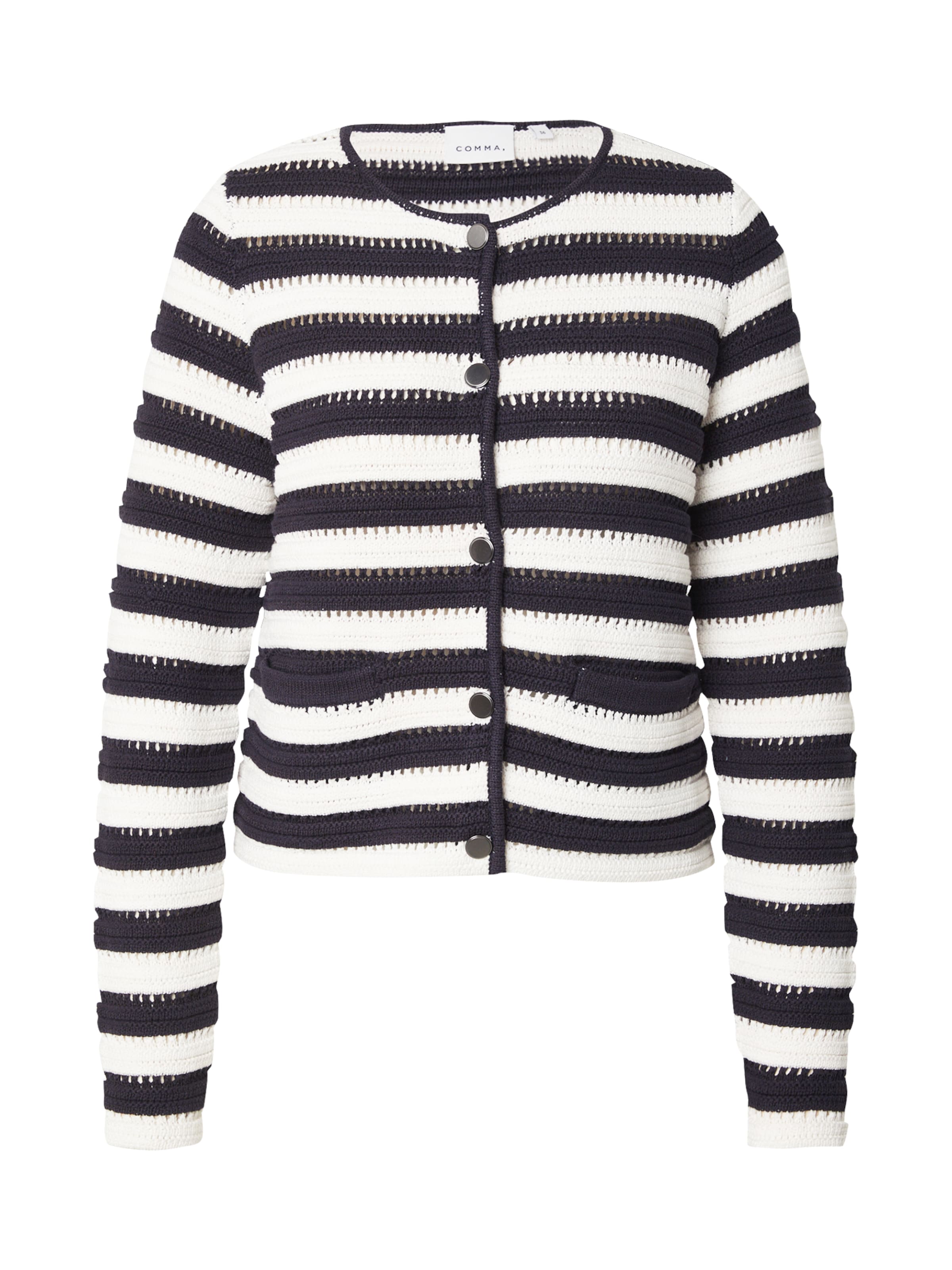 COMMA Kardigan – bílá: přední strana