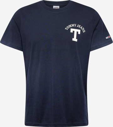 Tommy Jeans - Camiseta 'LETTERMAN' en azul: frente