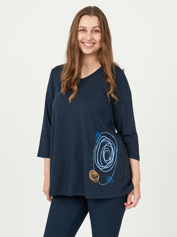 Pont Neuf Blouse 'Tulle' in Blauw: voorkant