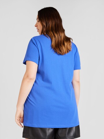 ONLY Carmakoma Shirts 'Bonnie Life' i blå