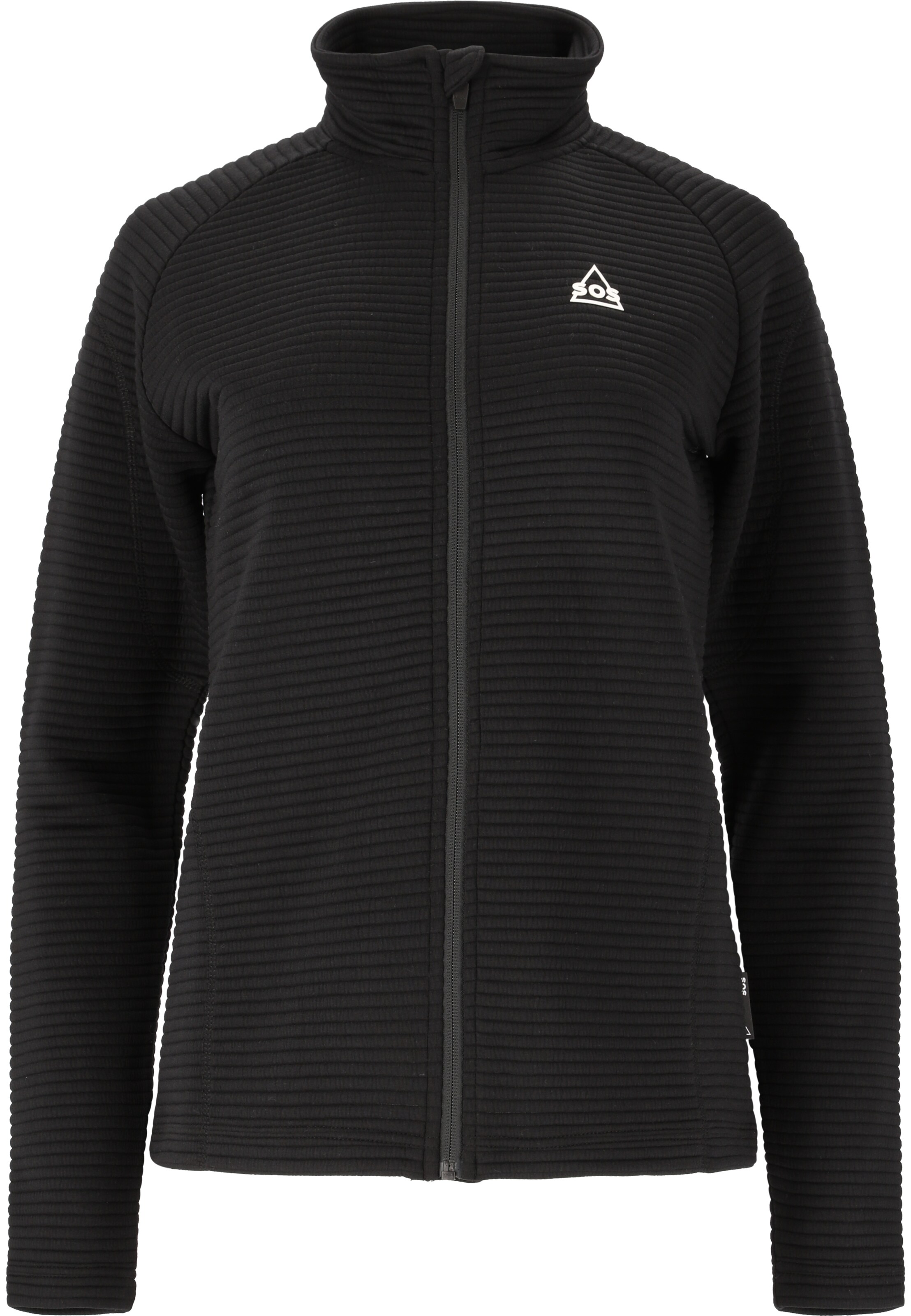 SOS Sports sweat jacket 'Muju' in Black: front