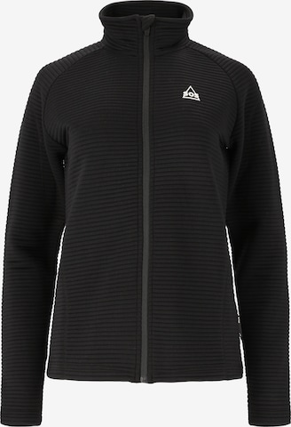 SOS Athletic Zip-Up Hoodie 'Muju' in Black: front