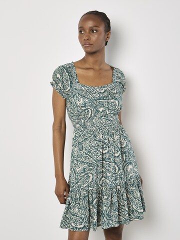 Apricot Jurk ' ' in Groen: voorkant