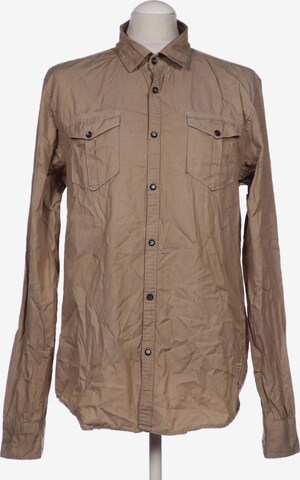 SCOTCH & SODA Button Up Shirt in L in Beige: front