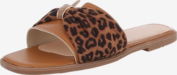 Ital-Design Mules in Brown: front