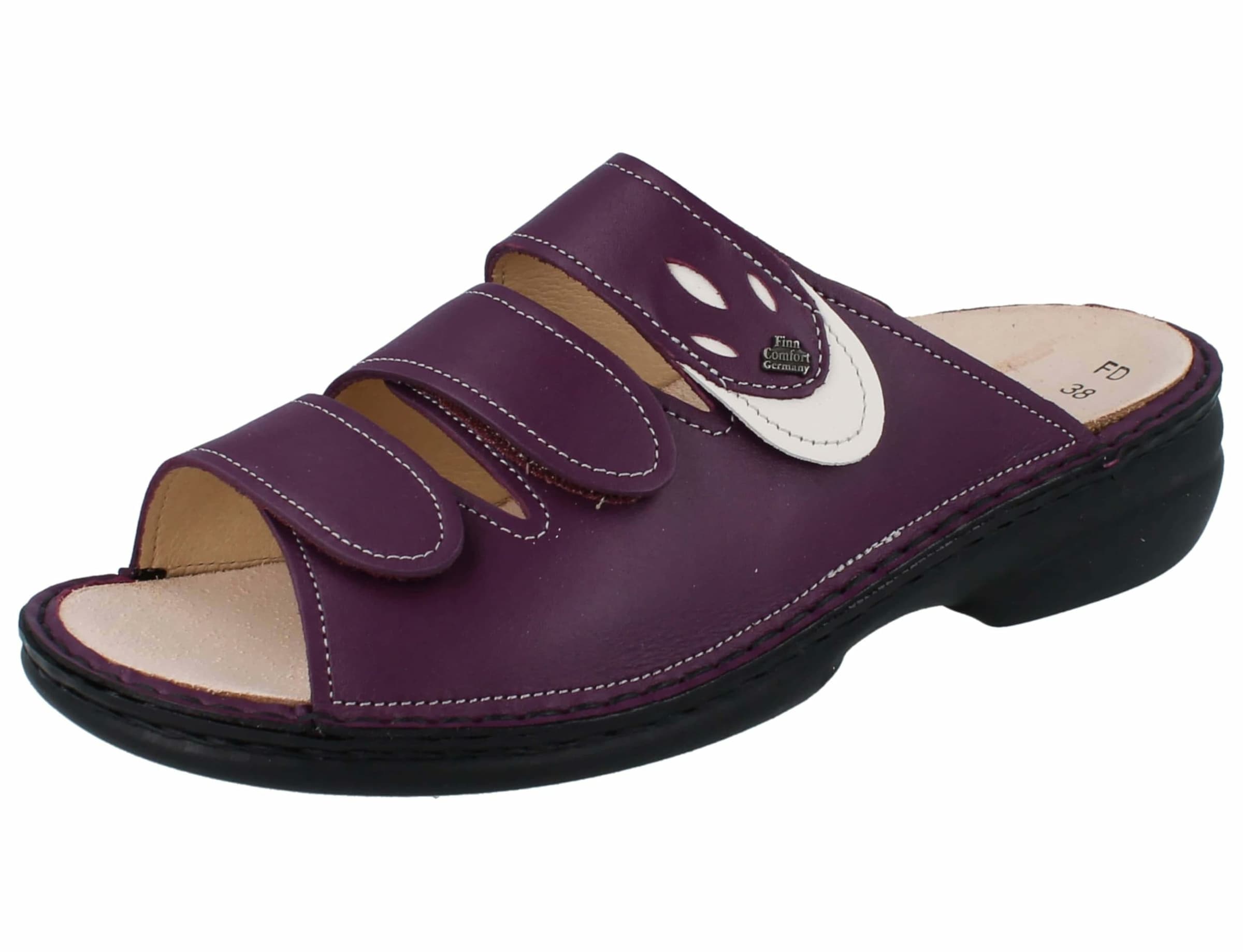 Finn Comfort Muiltjes in Lila: voorkant