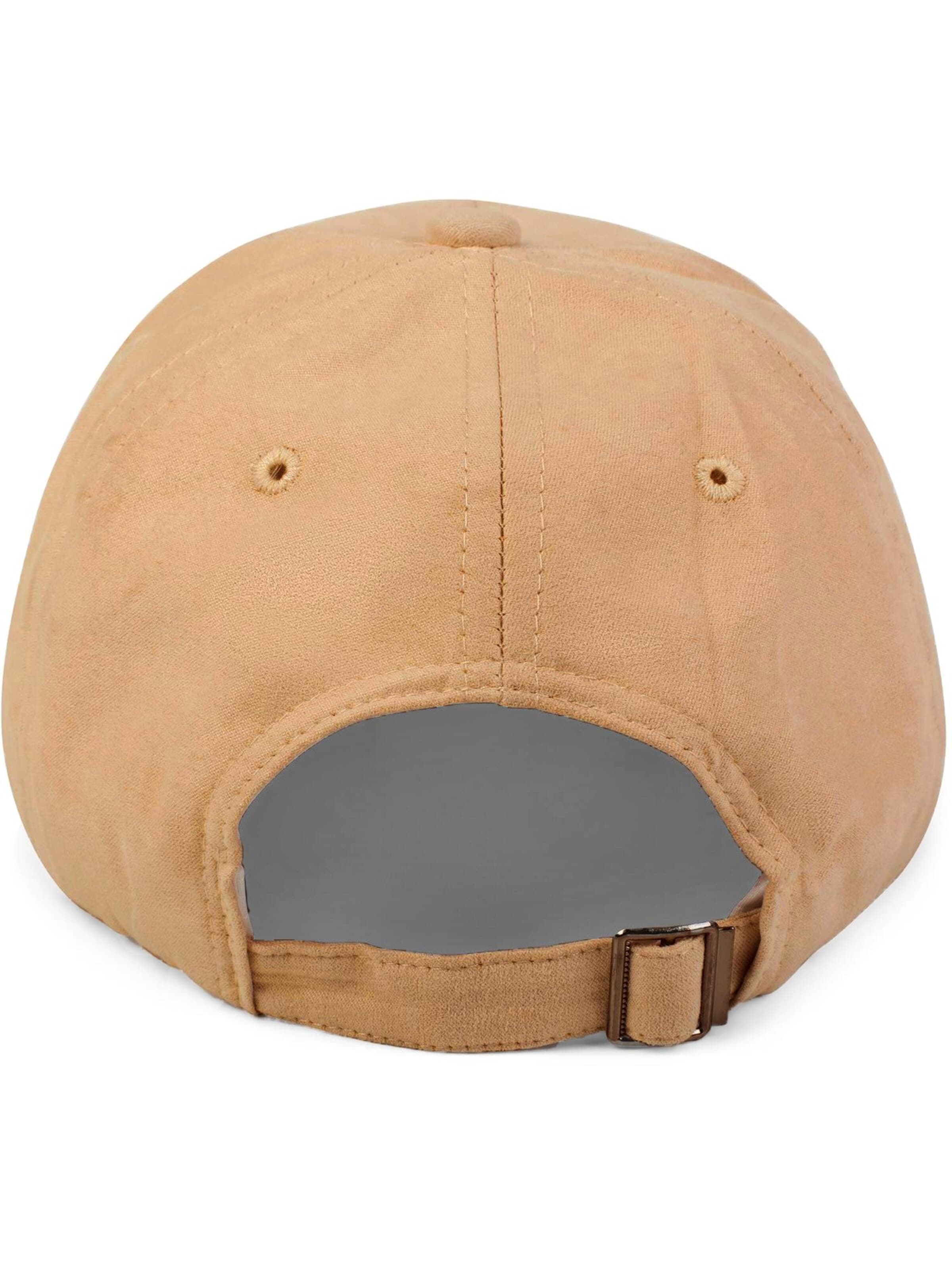styleBREAKER Cap 'Cap in Wildleder Optik'‌‌ in Beige