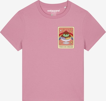 Watapparel Shirt 'Tarot The Ice Cream' in Roze: voorkant