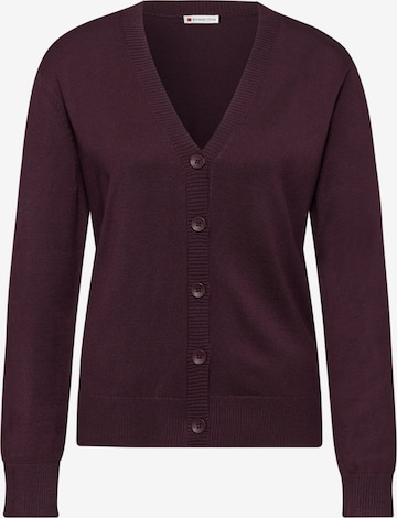 STREET ONE Strickjacke in Rot: Vorderseite