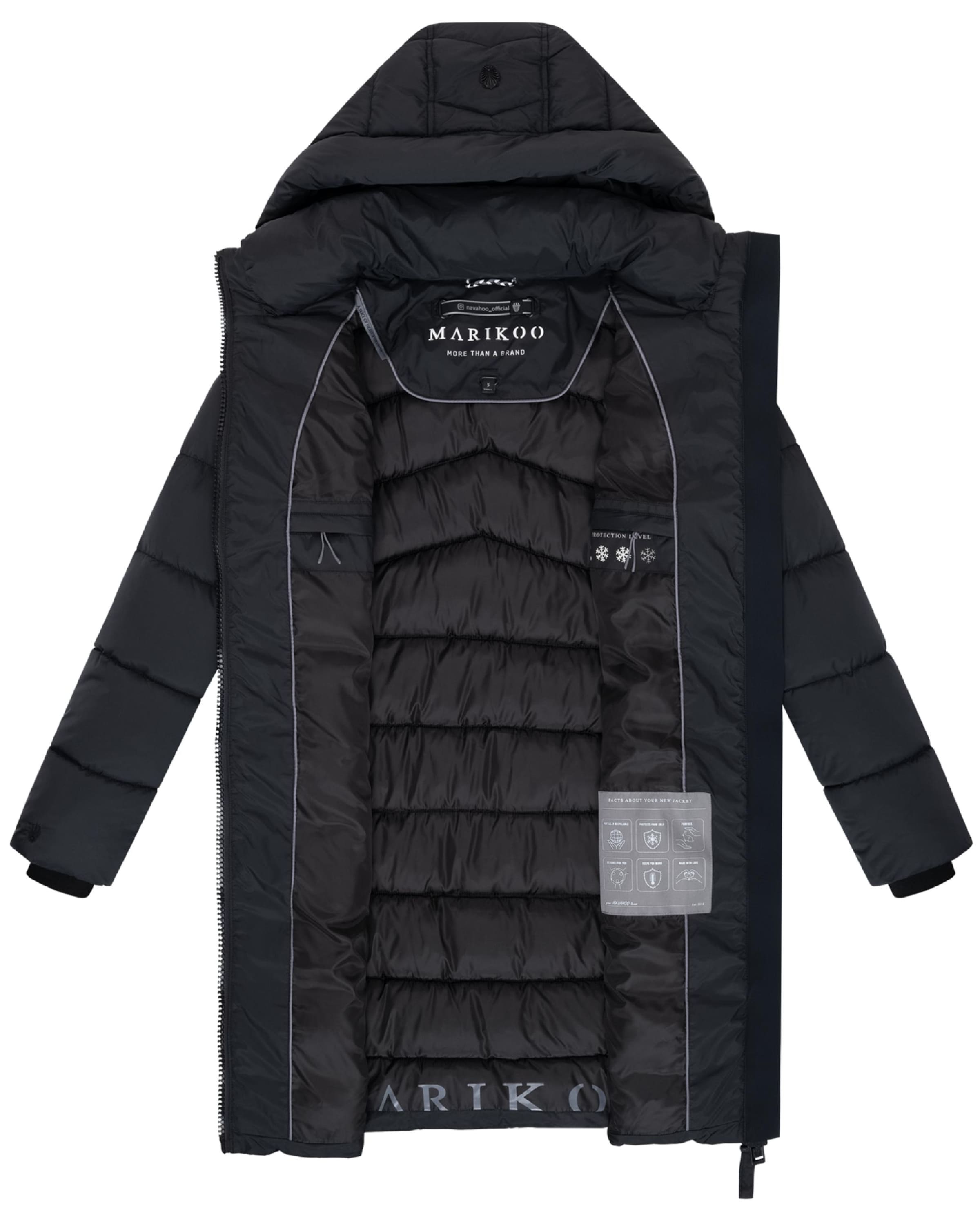 MARIKOO Płaszcz zimowy 'Kaltnäschen 16' w kolorze czarny