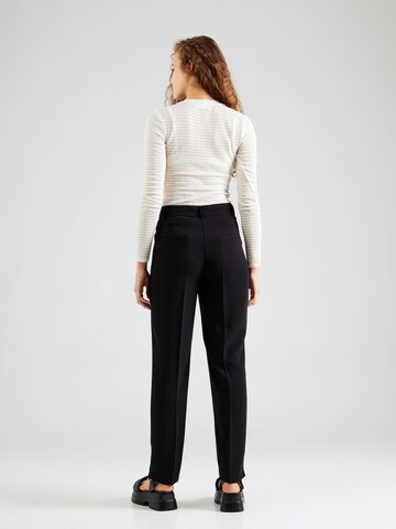 Regular Pantalon à plis GERRY WEBER en noir