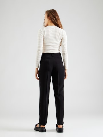 Regular Pantalon à plis GERRY WEBER en noir