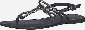 TAMARIS Flip-Flops i svart: forside