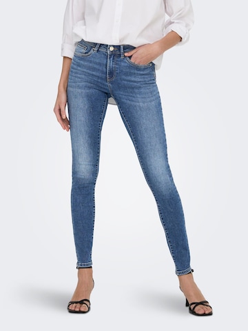 ONLY Skinny Jeans 'WAUW' in Blauw: voorkant