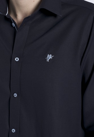 DENIM CULTURE Regular fit Button Up Shirt 'RODRIGO' in Blue
