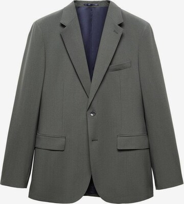 MANGO MAN Slim fit Suit Jacket 'Travel' in Green: front