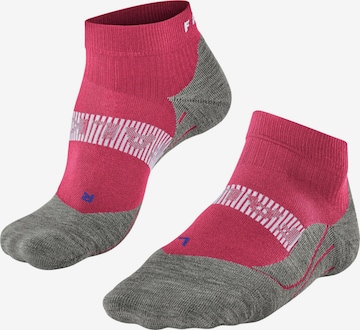 FALKE Athletic Socks 'RU4 Endurance Cool Short' in Pink: front