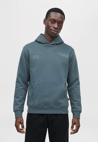 ALPHA INDUSTRIES Sweatshirt in Blue: front