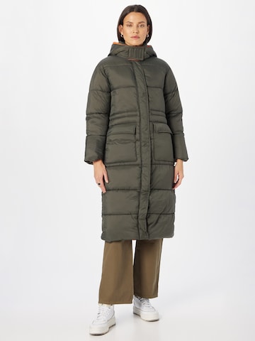 ONLY - Sobretudo de inverno 'Puk' em verde: frente