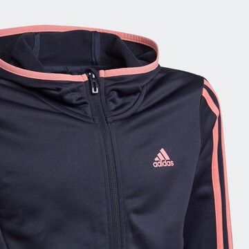 ADIDAS SPORTSWEAR Athletic Zip-Up Hoodie in Blue