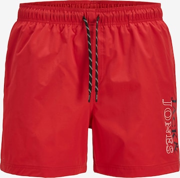 Shorts de bain 'JPSTMaui' JACK & JONES en rouge : devant
