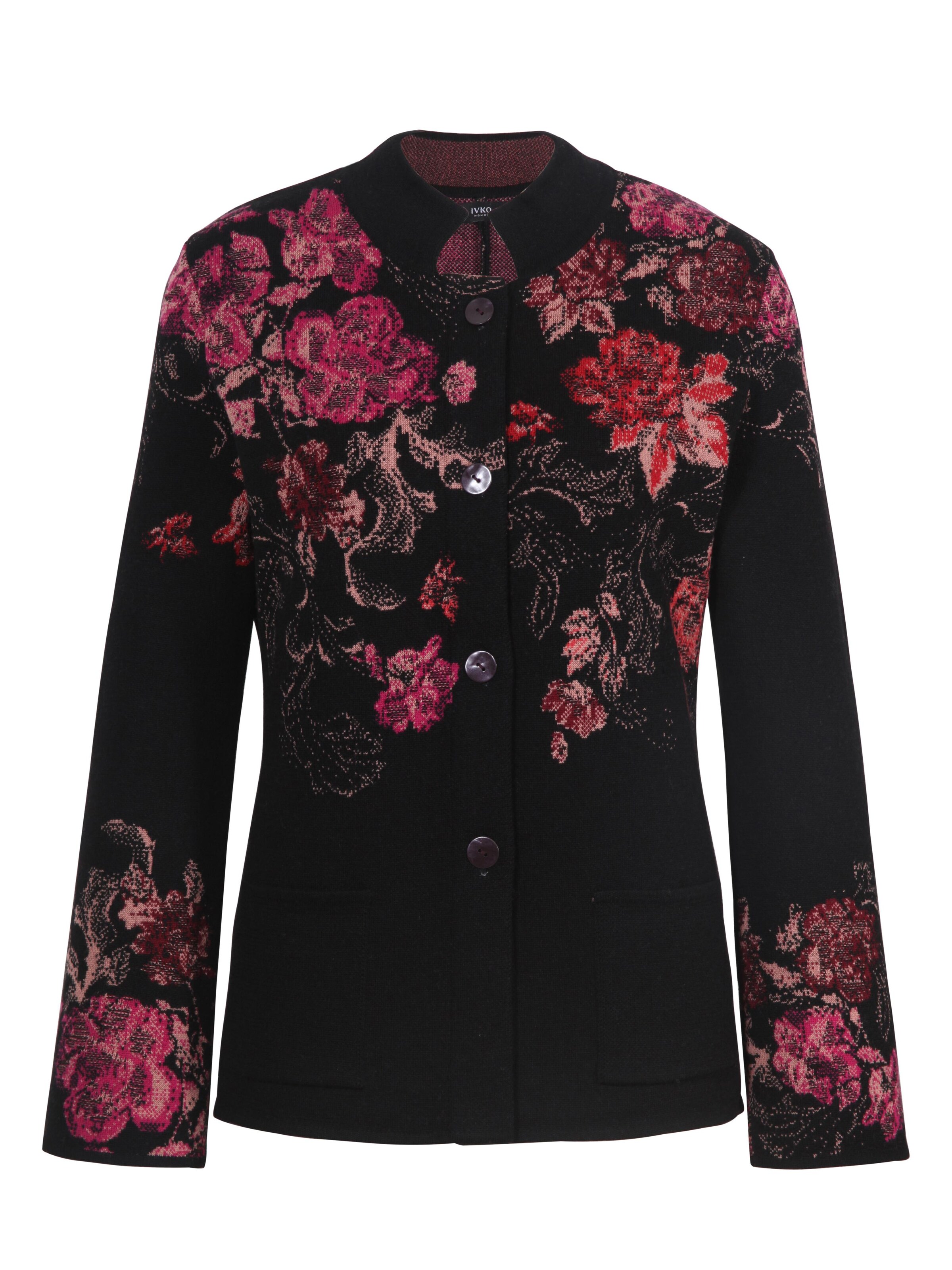 IVKO Strickjanker‌‌‌‌‌‌‌ in Schwarz: Vorderseite