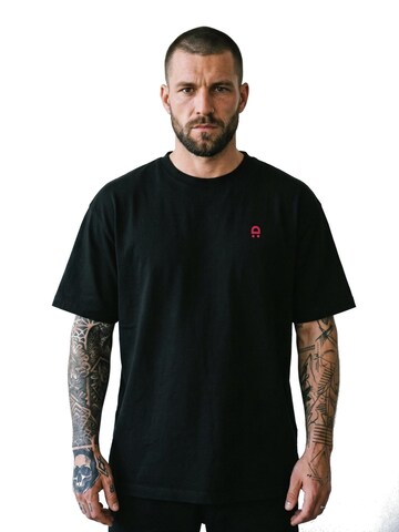 DROP.GOODS Shirt 'Statement Boxy T-Shirt Sonder Edition Organic Cotton 240GSM'‌‌‌‌‌ in Schwarz: Vorderseite