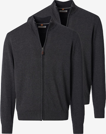 Vestes en maille 'Basic' redmond en gris : devant
